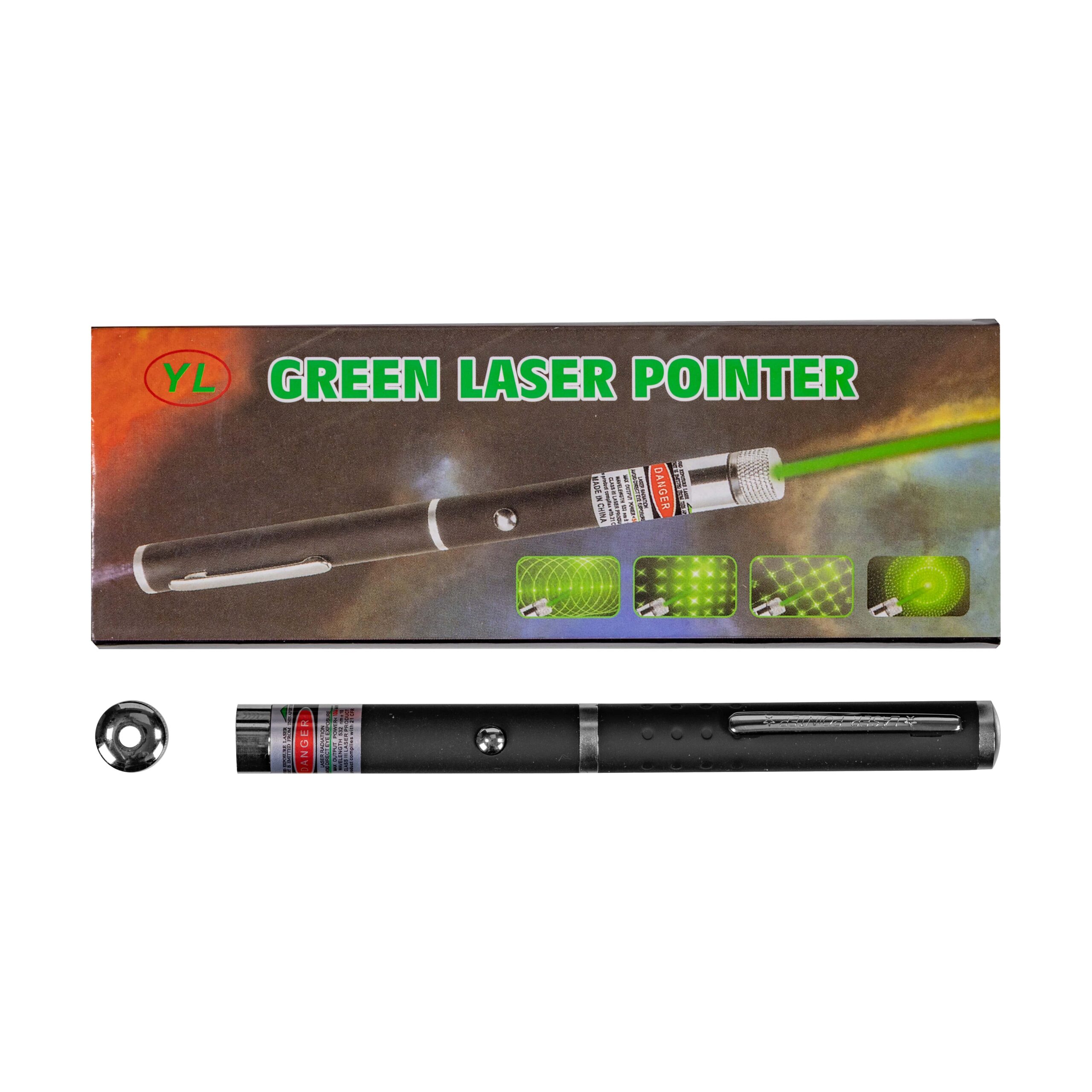 Zelenyj lazer 50 mW + 1 nasadka 4