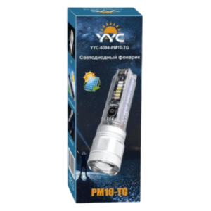 Fonar' ruchnoj svetodiodnyj YYC-6094-PM10-12SMD-TG+solnechnaya zaryadka 3