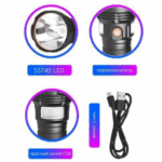 Fonar' svetodiodnyj perezaryazhaemyj YYC-6046-SST40-LED 8