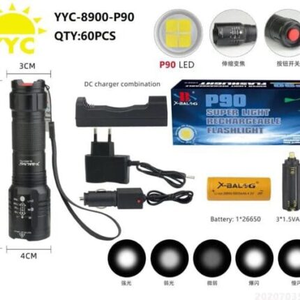Фонарь ручной X-Balog-YYC-8900-Р90 LED