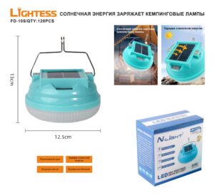 Kempingovaya lampa na solnechnyh batareyah LIGHTESS FD-105