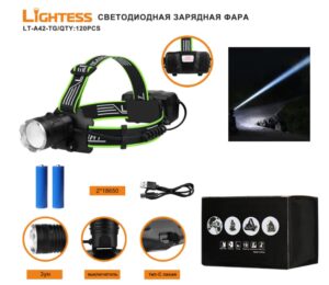 Fonar' nalobnyj svetodiodnyj Lightess LT-A42-TG 1