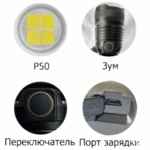 Fonar' nalobnyj svetodiodnyj YYC-8066-P50 2