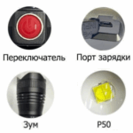 Fonar' nalobnyj svetodiodnyj YYC-8067-P50 2