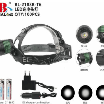 Фонарь аккумуляторный налобный X-Balog BL-2188B-T6