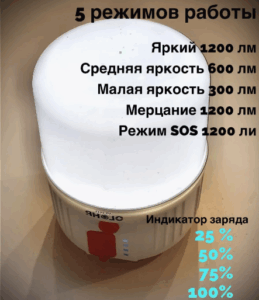 Fonar' dlya kempinga YYC-2054 svetodiodnyj 2