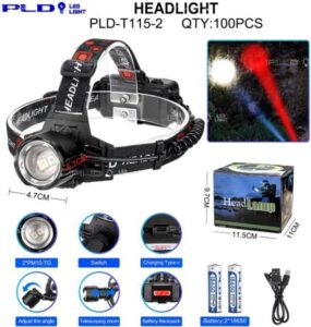 Akkumulyatornyj nalobnyj fonarik PLD-T115-2 2