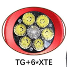 Fonar' nalobnyj svetodiodnyj Lightess CT021-6+1-TG+6*XTE 1
