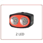 Fonar' velosipednyj YYC-CD-516B-1 2LED 5