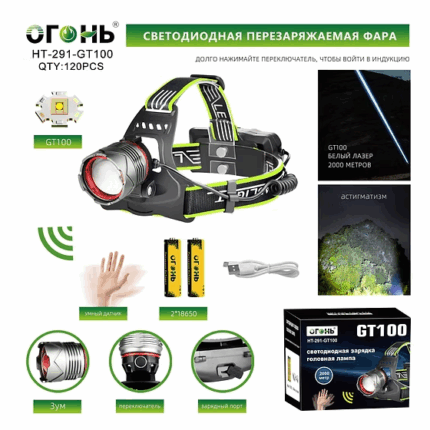 Fonar' nalobnyj svetodiodnyj HT-291-GT100