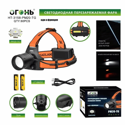 Fonar' nalobnyj svetodiodnyj HT-3158-PM20-TG
