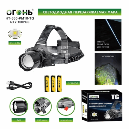 Fonar' nalobnyj svetodiodnyj HT-330-PM10-TG