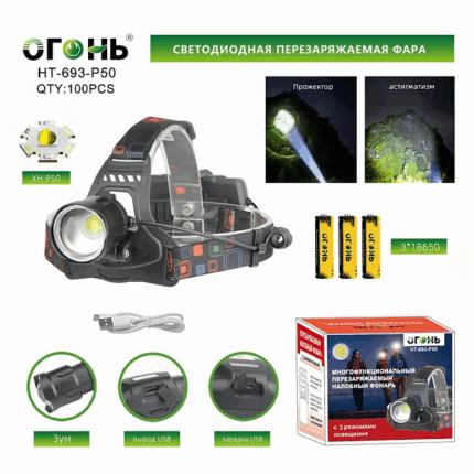 Fonar' nalobnyj svetodiodnyj HT-693-P50
