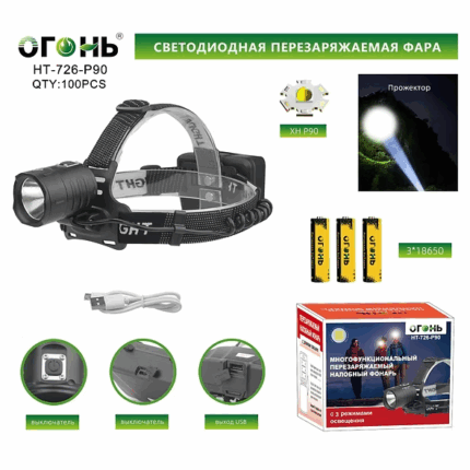 Fonar' nalobnyj svetodiodnyj HT-726-P90