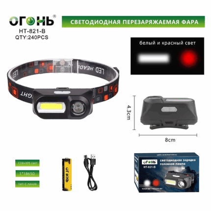 Fonar' nalobnyj svetodiodnyj HT-821-B