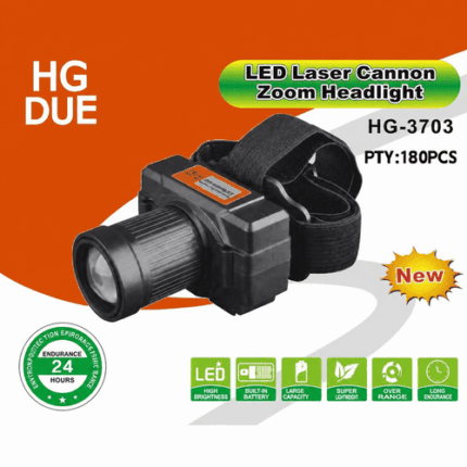 Фонарь налобный HG-3703 светодиодный