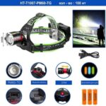 Фонарь налобный HT-T1007-PM60-TG светодиодный