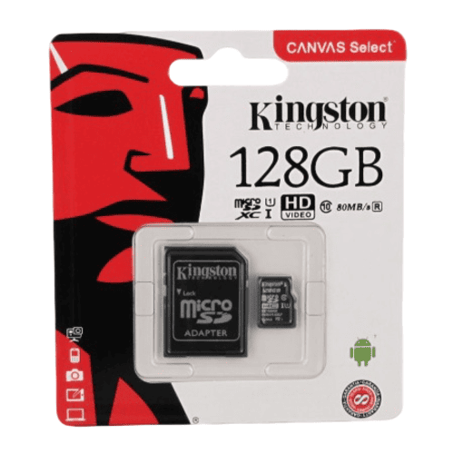 Karta-pamyati-microSDYC-Kingston-128Gb-s-adapterom-SD-190r Карта памяти microSDHC Kingston 128Gb с адаптером SD — изображение 1