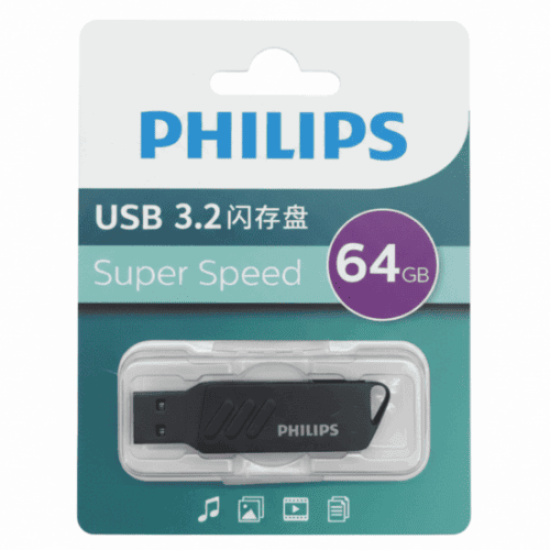 PHILIPS-64-GB-TAPE-C-800p-600x600 Флешка Philips 64 GB TAPE-C-USB 3.2 — изображение 1
