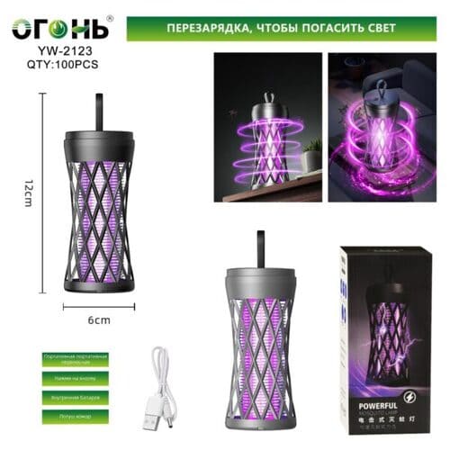 YW-2123-600x600 Фонарь кемпинговый Огонь YW-2123 антимоскитный — изображение 1