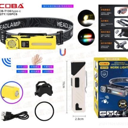 Фонарь налобный COBA CB-T130 светодиодный