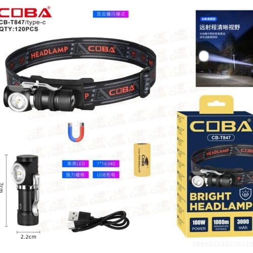 fonar-nalobnyj-coba-cb-t847-led Фонарь налобный Coba CB-T847 LED