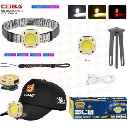 Фонарь налобный Coba CB-WK08A светодиодный