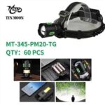 Фонарь налобный MT-345-PM20-TG COB светодиодный