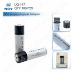 Аккумулятор NGY-UQ-117 18650 AA 1.5V 1500mAh USB